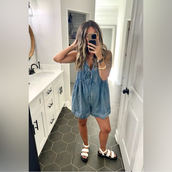 Free People Webster Romper - Picture 1 of 4